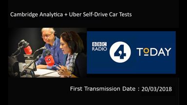 - Cambridge Analytica, Facebook Data +  Uber Self-driving Car Tests 